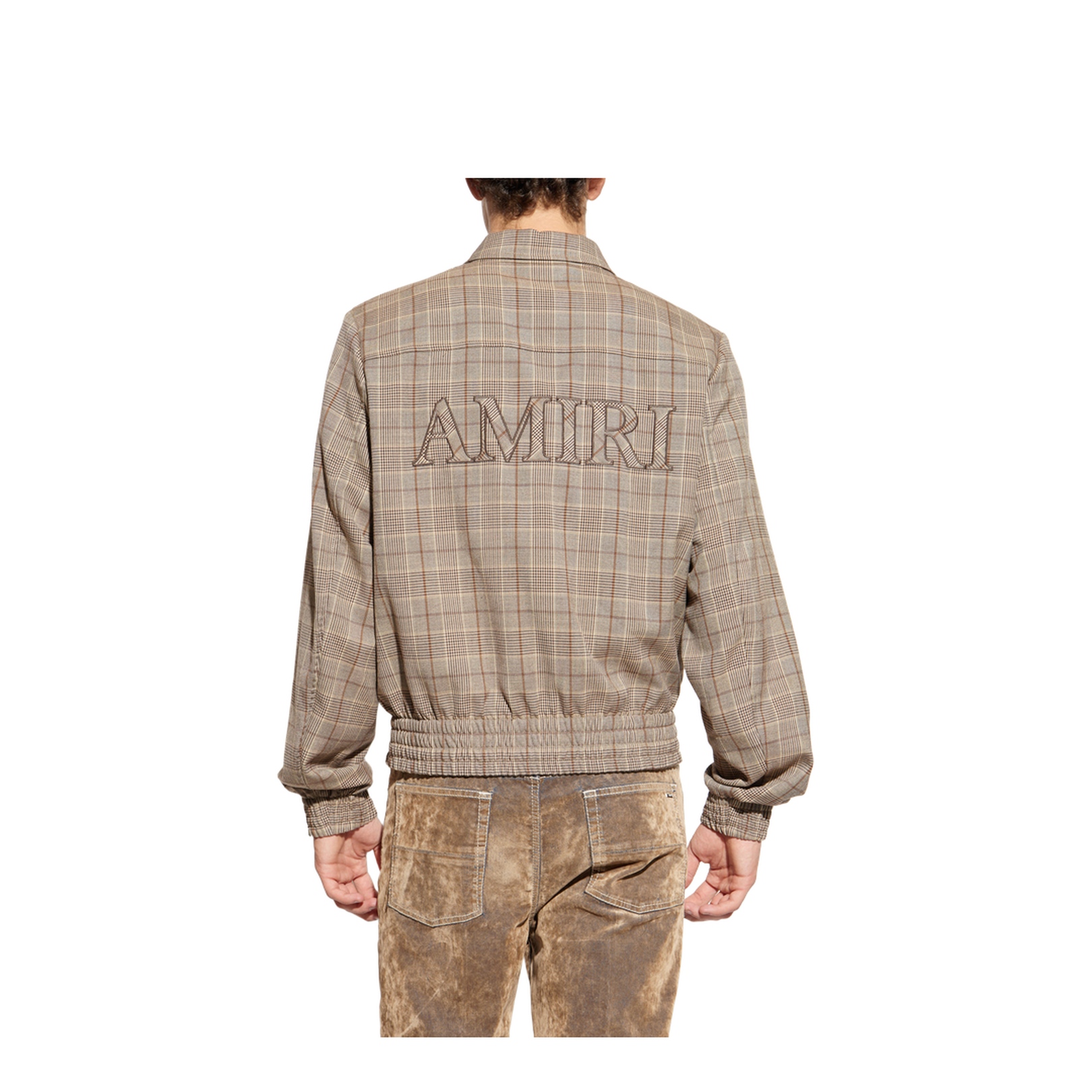 Plaid-patterned jacket