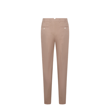 Cotton Pants Dark Beige
