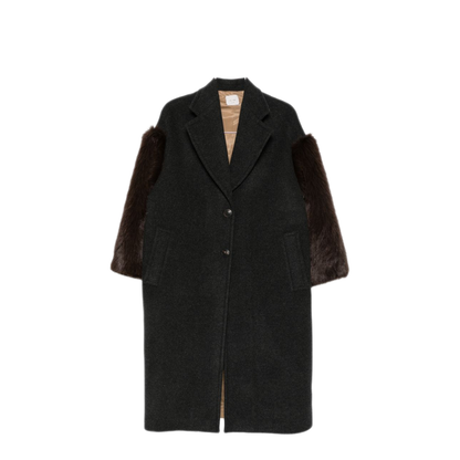 MAYFEYR - Alysi - Grey Felted Faux Fur Coat - 166935A6230AN