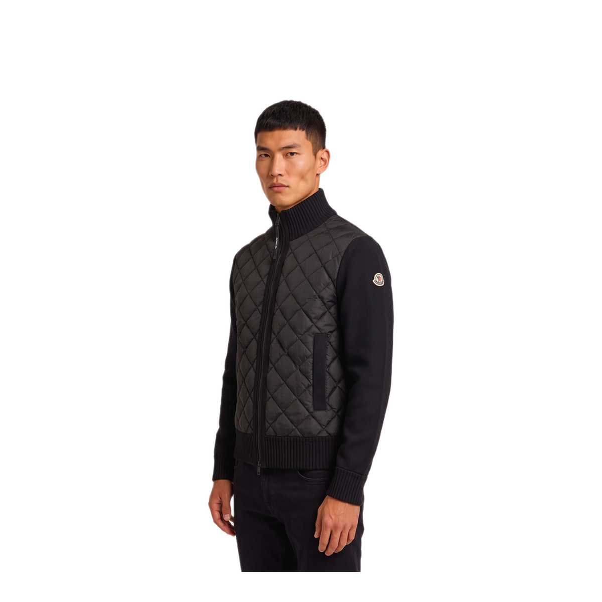 MAYFEYR - Moncler - Black Padded Tricot Cardigan - L20919B00060M4281999