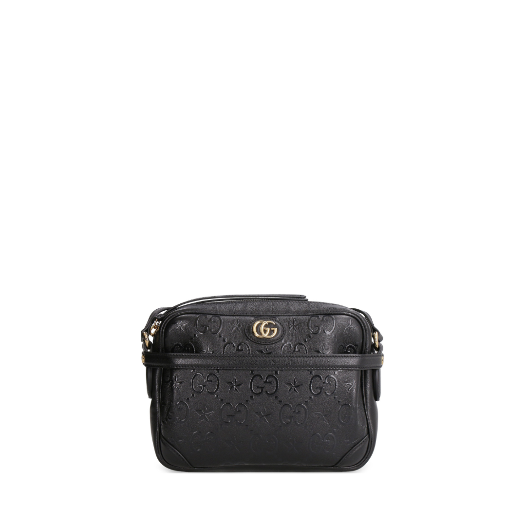 GG &amp; Star Shoulder Bag, Gold Hardware