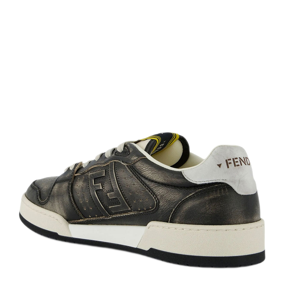 Black Leather Match Sneakers