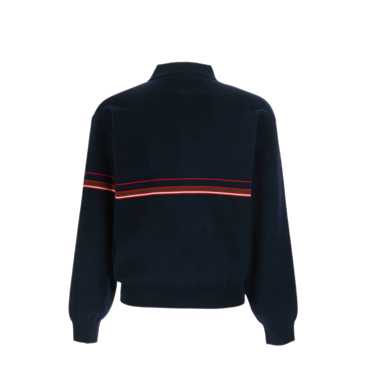 Inlaid Striped Polo Shirt