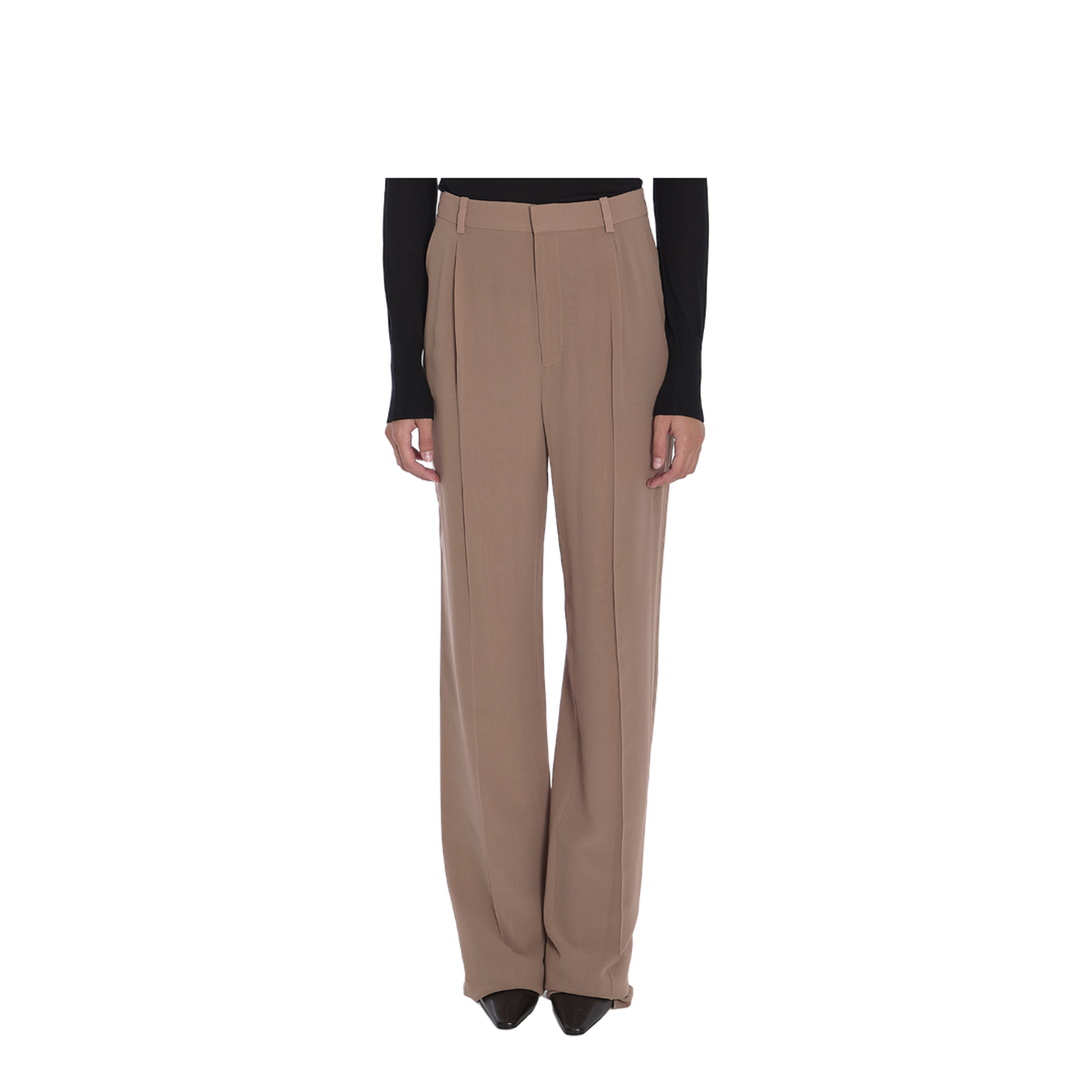 Silk Crêpe Trousers