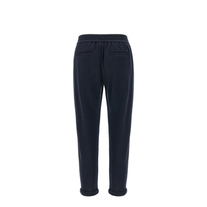 Cotton and Silk Blend Trousers