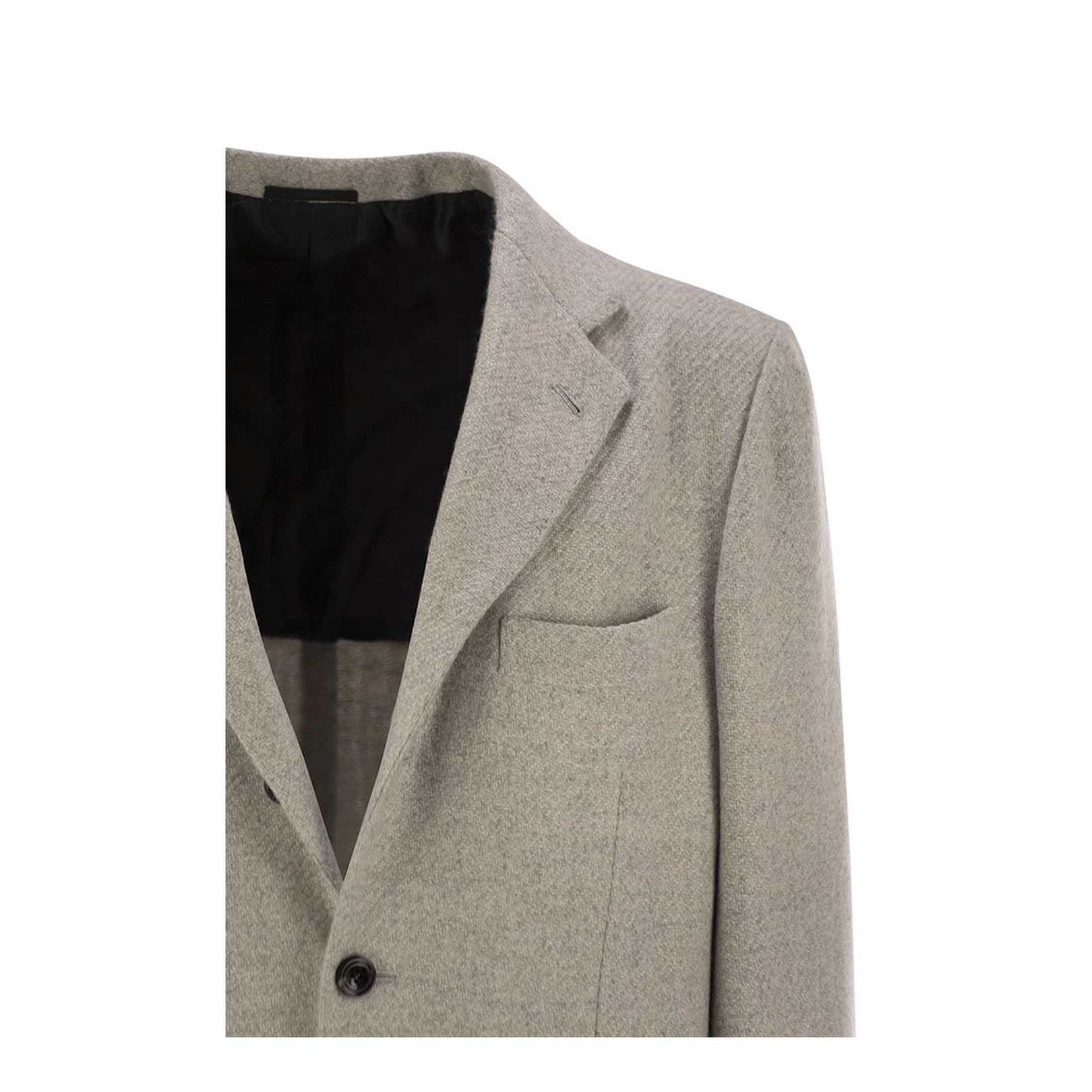 Single-Breasted Cashmere Jacket