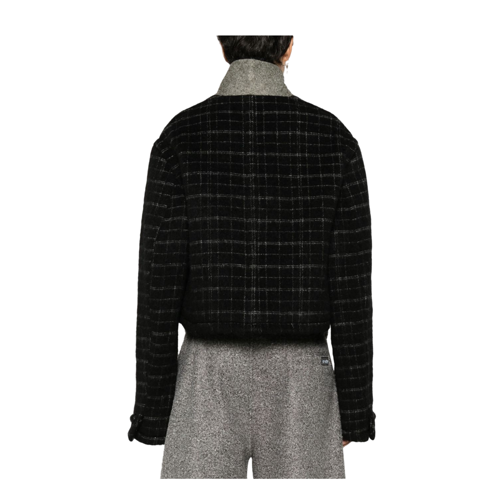 Wool Blend Cropped Jacket