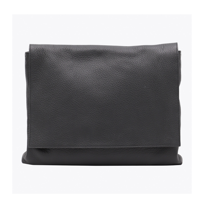 Black Leather Nan Crossbody Bag