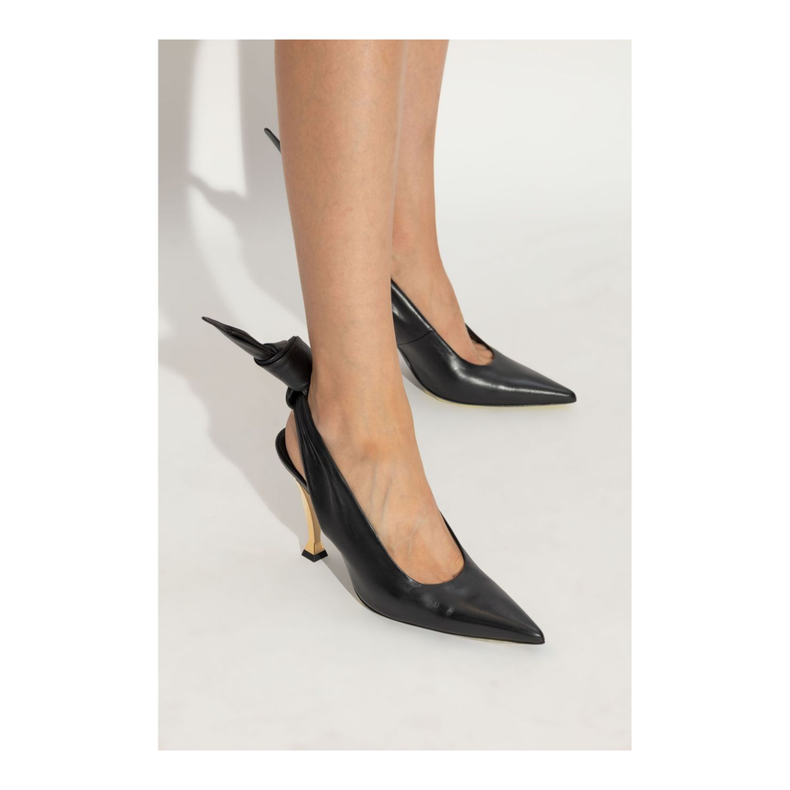 Elegant Black Slingback Pumps