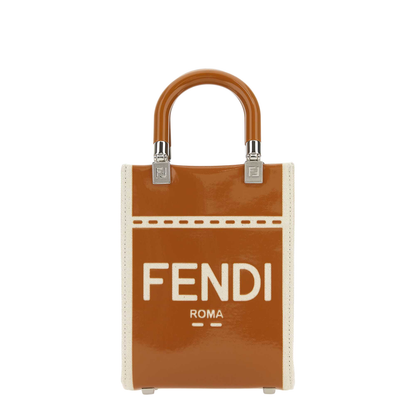Sunshine Small Canvas Top Handle Bags - Tan