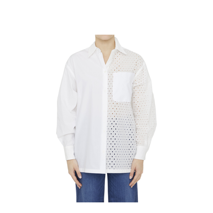 Broderie Anglaise Cotton Shirt