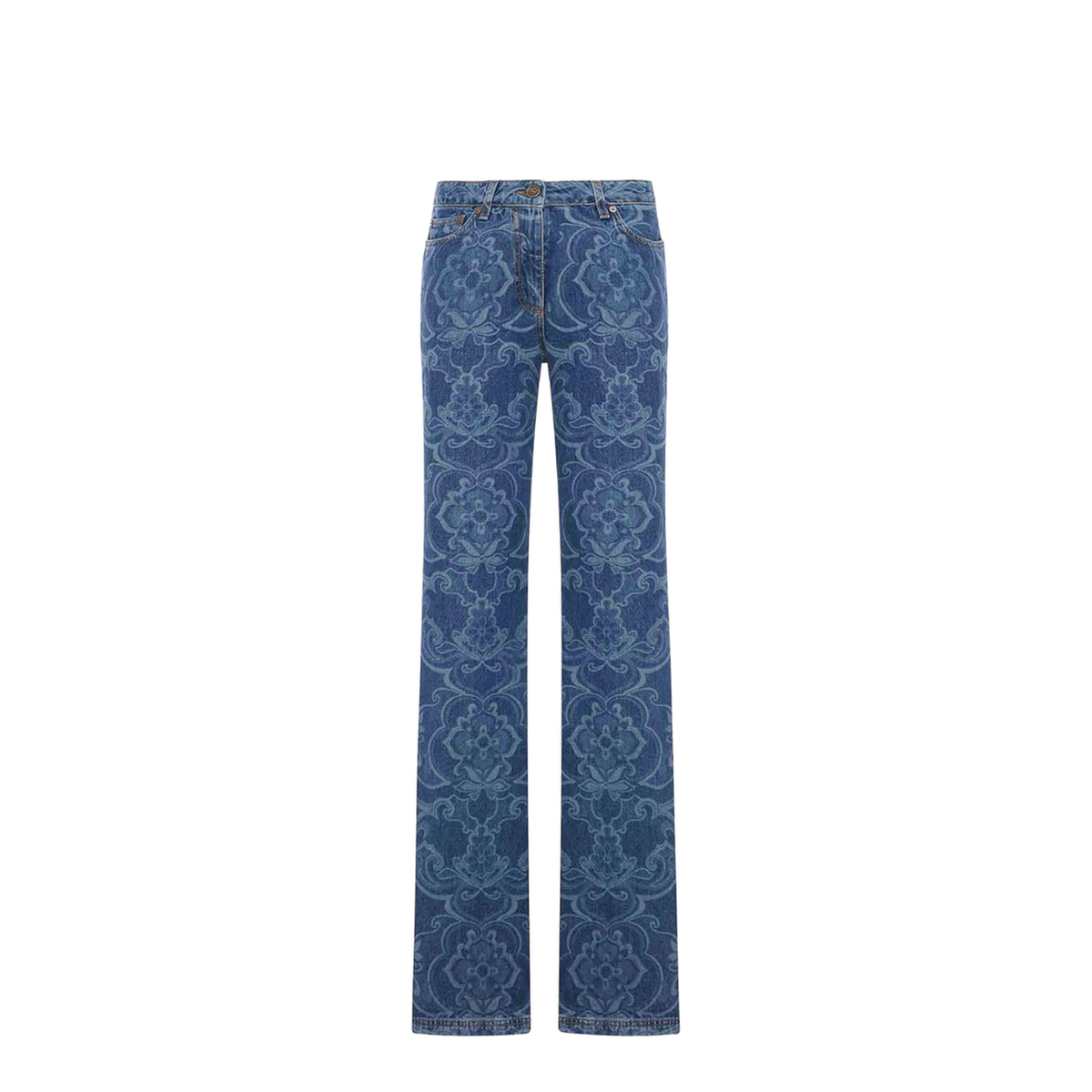 MAYFEYR - Etro - Jacquard Denim Jeans With Ornamental Pattern - WRNB0026AV11MS9880