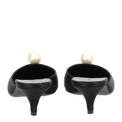 MAYFEYR - Magda Butrym - Mule In Seta Con Perla - 513526BLACK