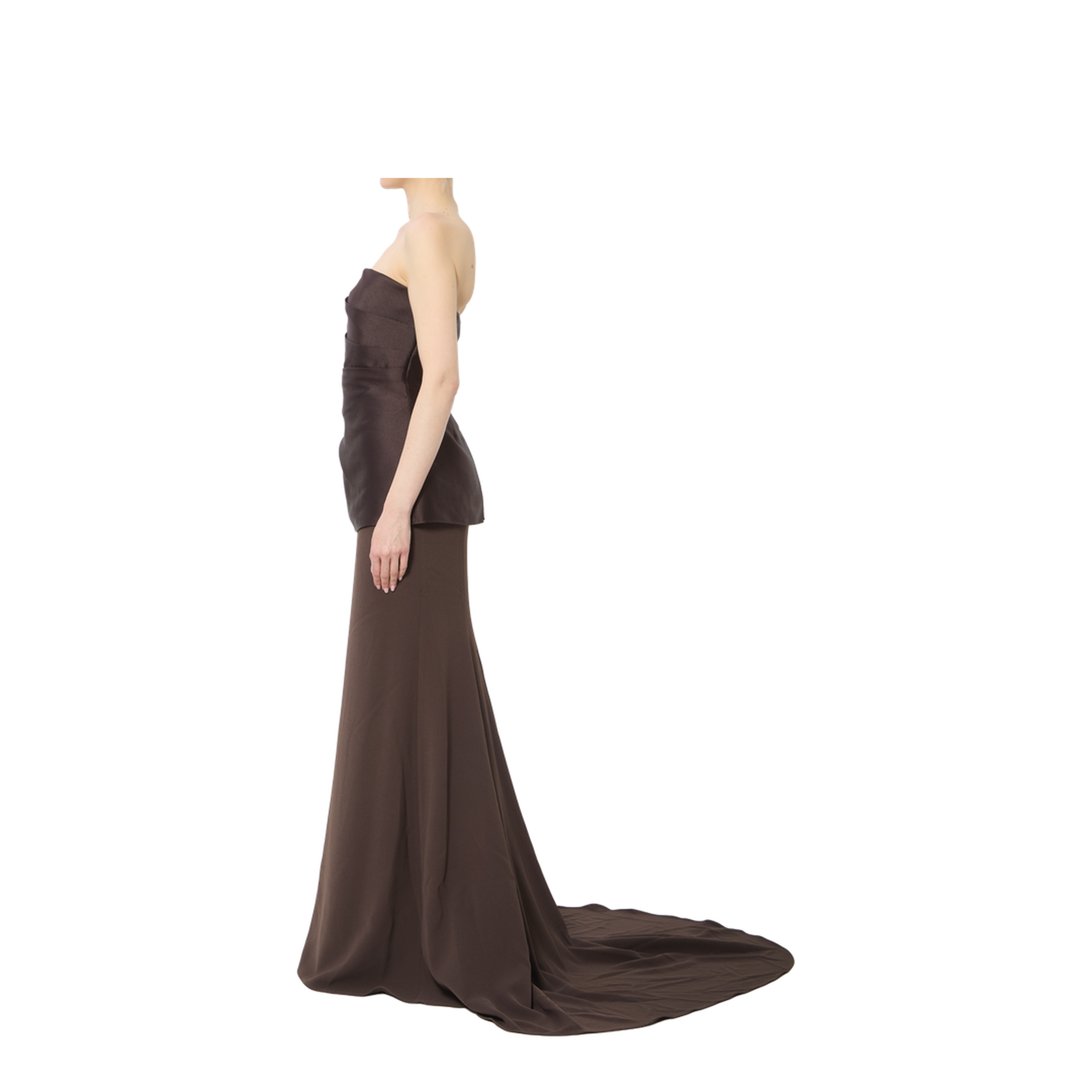 MAYFEYR - Solace London - Alia Maxi Dress - OS47031CHESTNUT