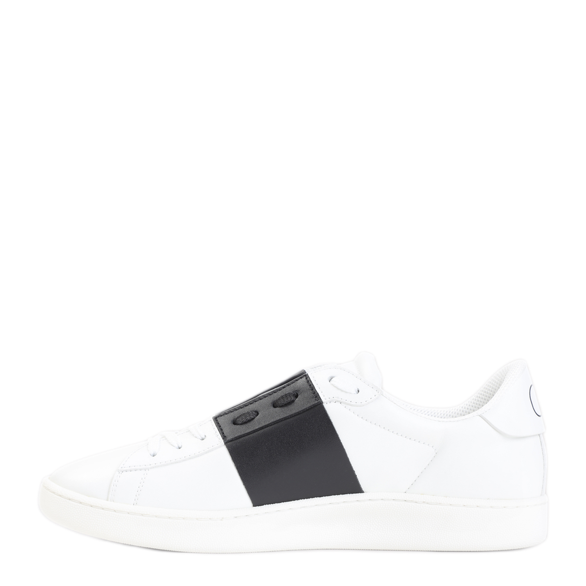 Open Royco Nappa Calfskin Sneakers In White/Black