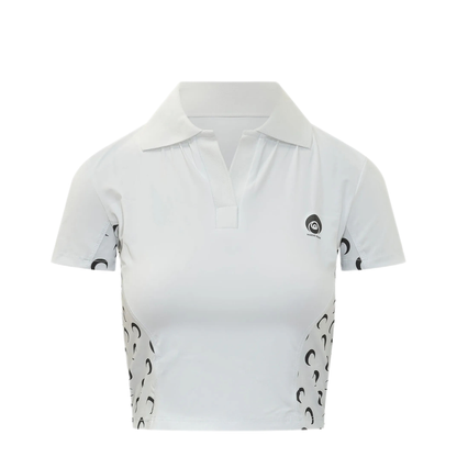 MAYFEYR - Marine Serre - T Shirt - WTO510ACJER0101WH00