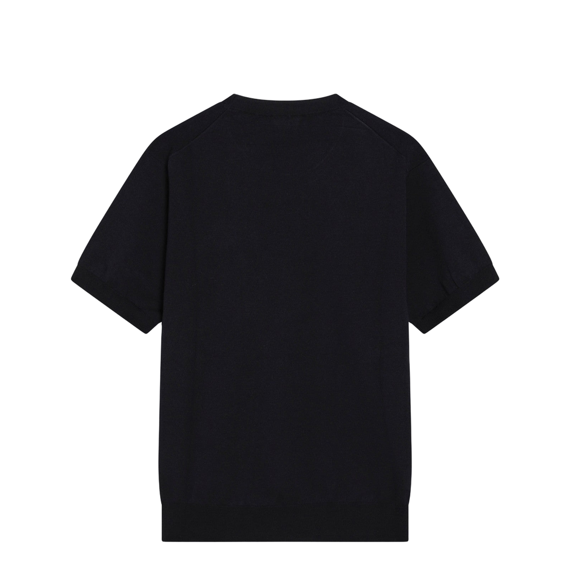 Blue Silk-Blend Sweater with Logo