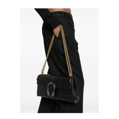 MAYFEYR - Gucci - Medium Shoulder Bag In Black Leather - 874735AAGA71000