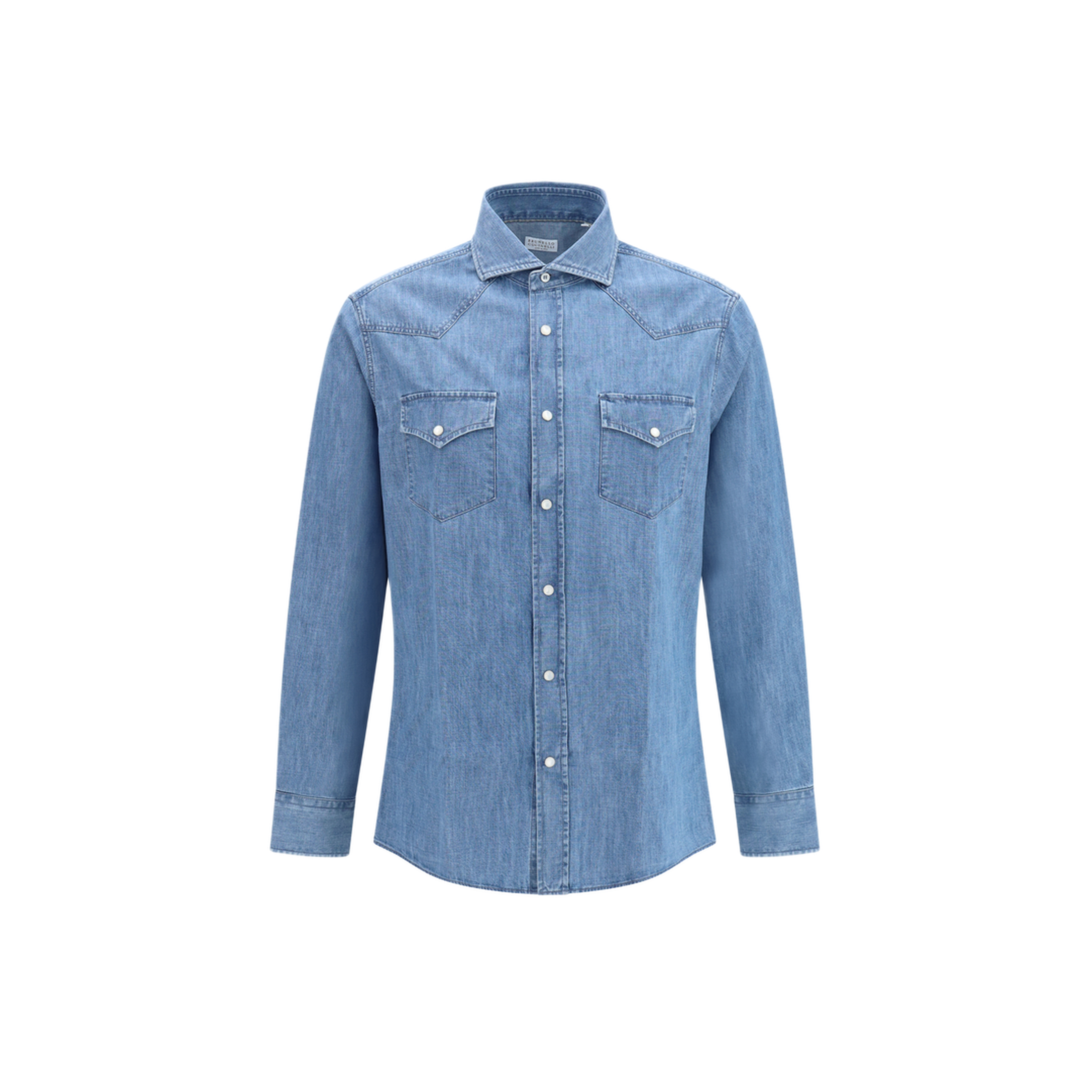 MAYFEYR - Brunello Cucinelli - Easy Fit Lightweight Denim Shirt - MH1924008C8333