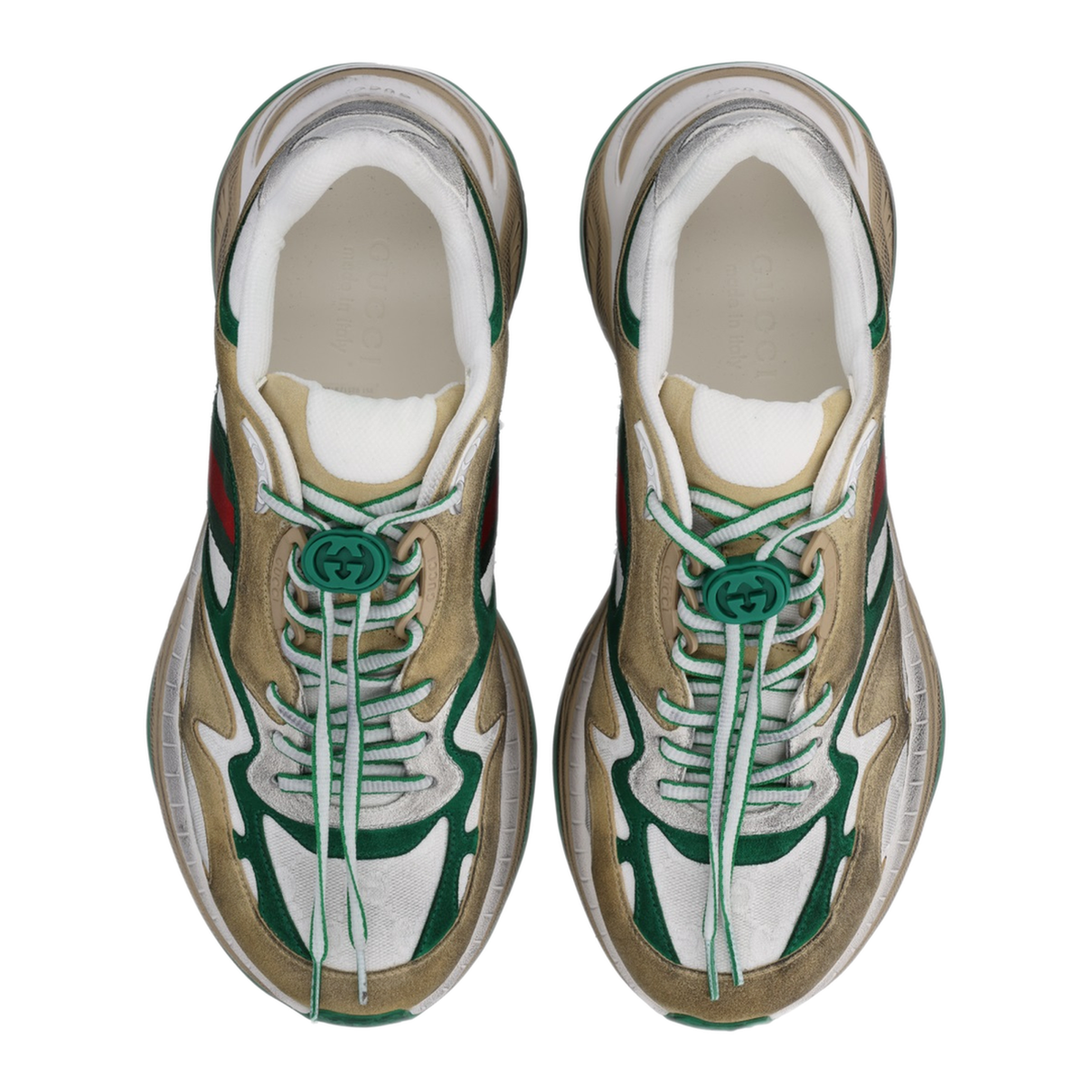 Drawstring Leather Sneakers
