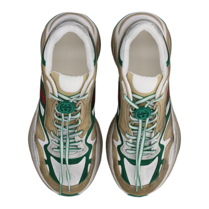 Drawstring Leather Sneakers