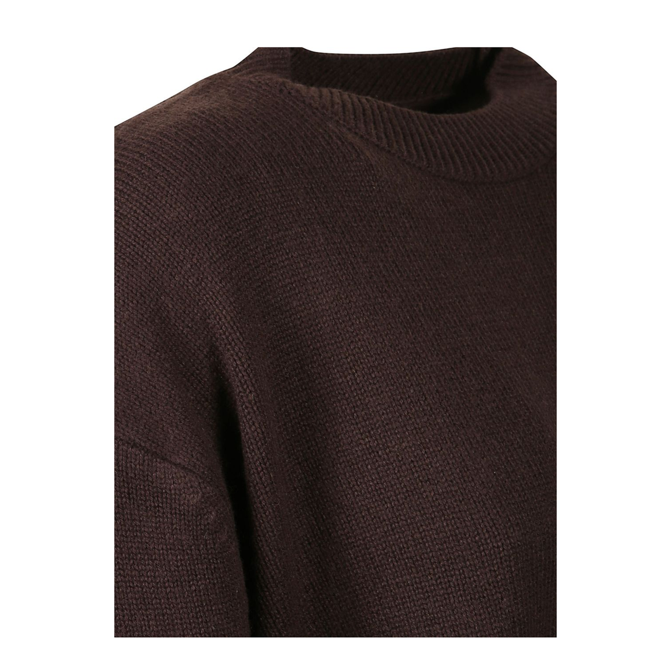 MAYFEYR - THE FRANKIE SHOP - Brown Knit Oversized Sweater - KNFS21174201DARKBROWN