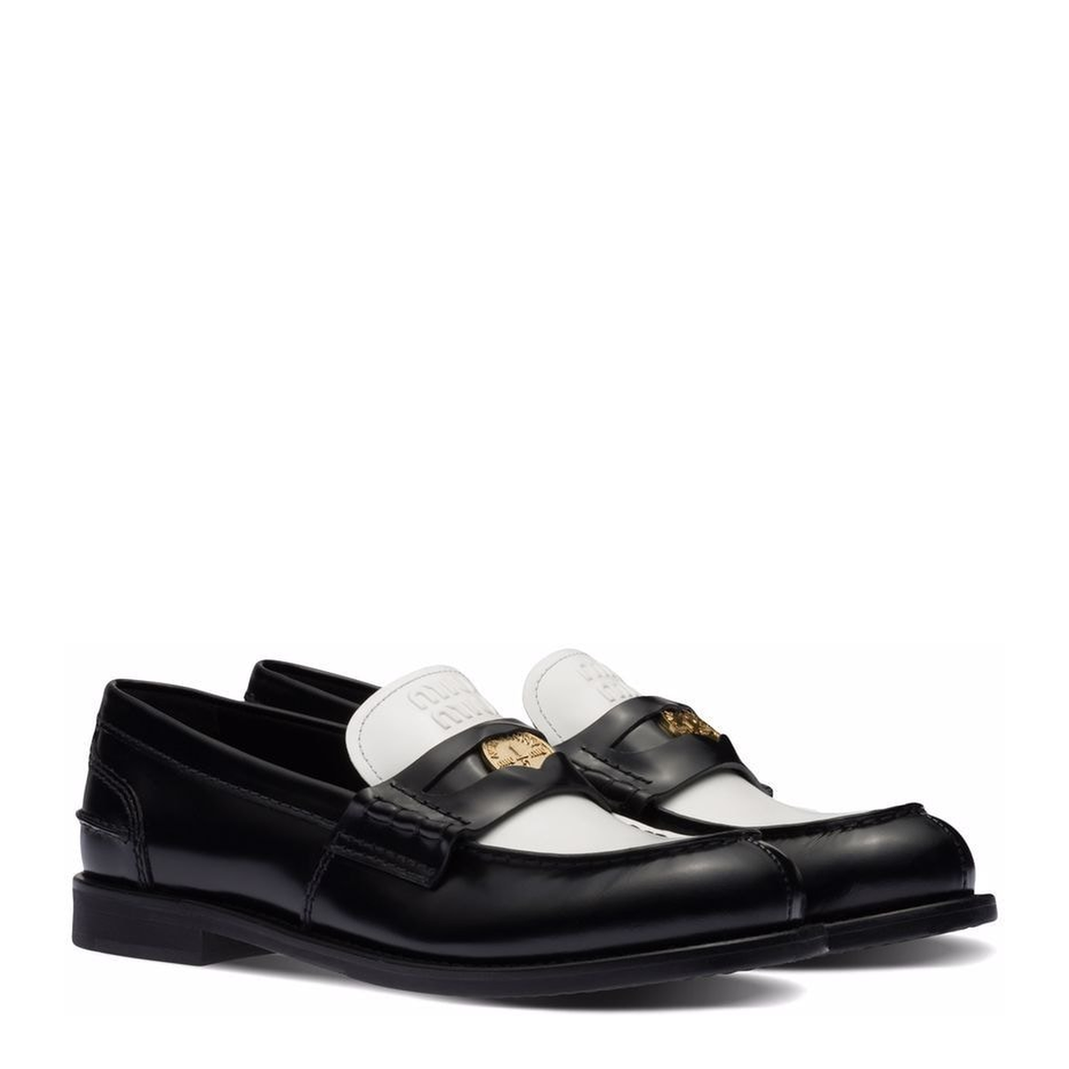 MAYFEYR - Miu Miu - Bicolor Polished Loafers - 5D773DF020AZEF0967
