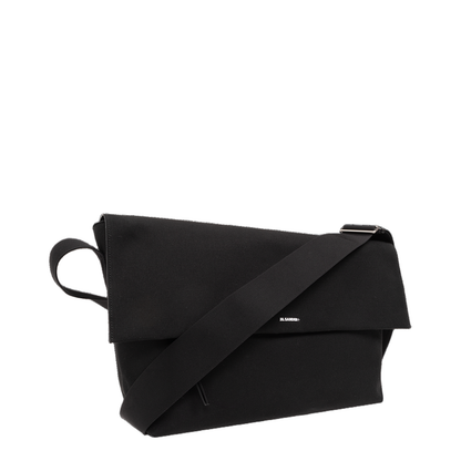 Black Shoulder Bag with Logo