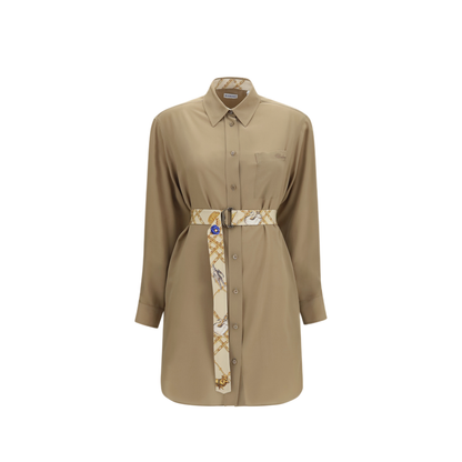 MAYFEYR - Burberry - Silk Cr Pe De Chine Shirt Dress - 8129794C2386