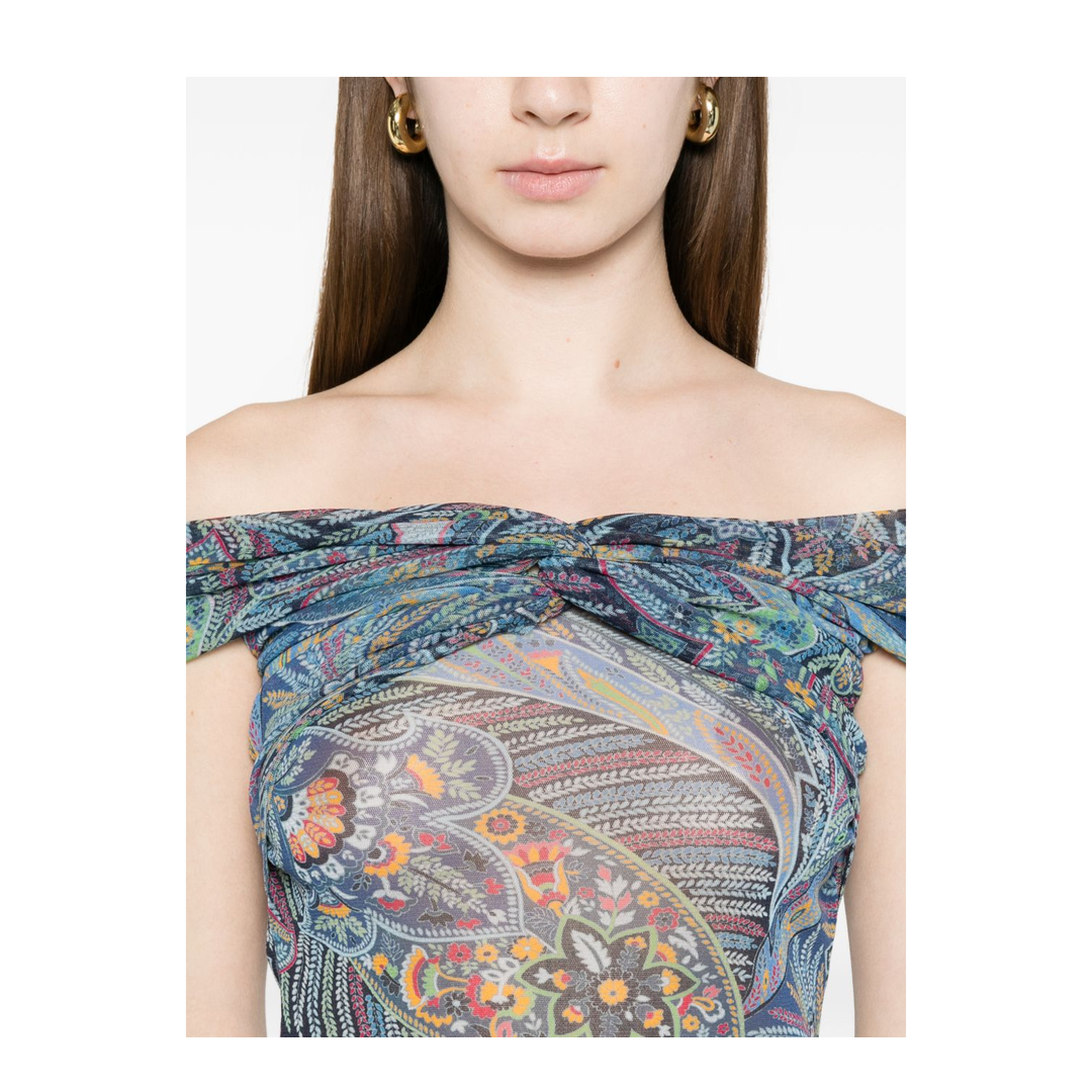 Women's Pattern Top Blue