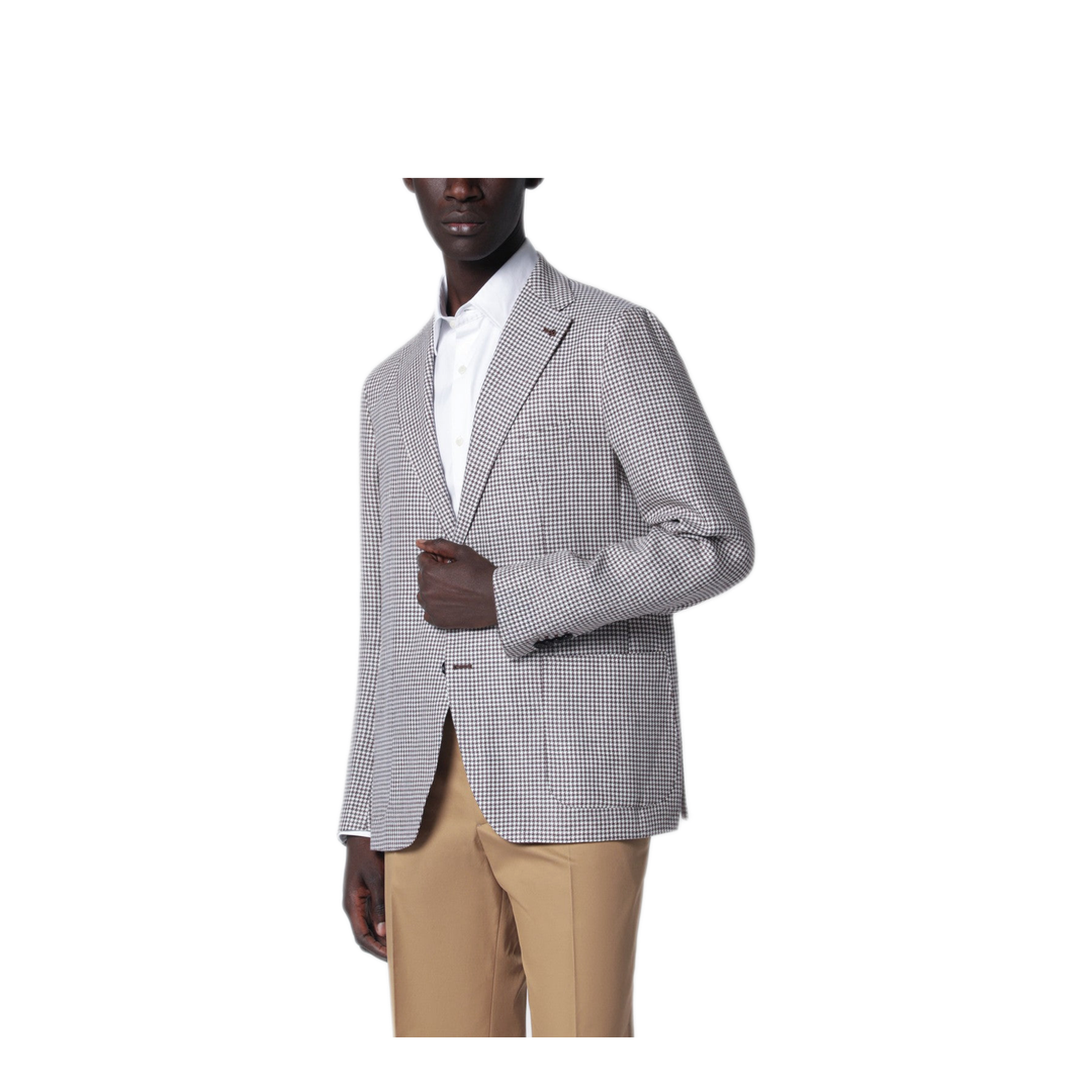MAYFEYR - Tagliatore - Single Breasted Jacket With Brown Pattern - 1SMC22K520147EM981