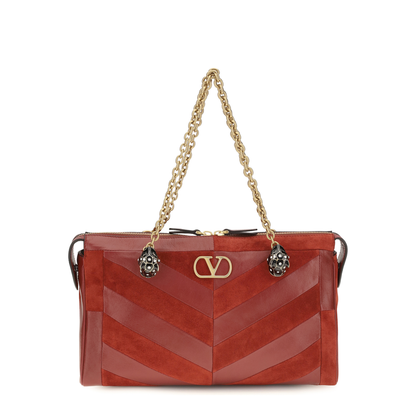 MAYFEYR - Valentino - Medium Chevron Pattern Panthea Shoulder Bag - 9W2B0S70DED