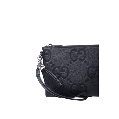 GG Jumbo Small Leather Crossbody Bag - Gray