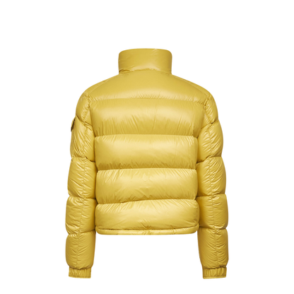 Yellow Levitha Hooded Short Down Jacket