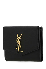 Vertical Bifold Wallet, Gold Hardware