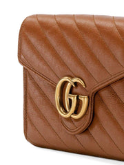 GG Marmont Wallet On Chain, Gold Hardware