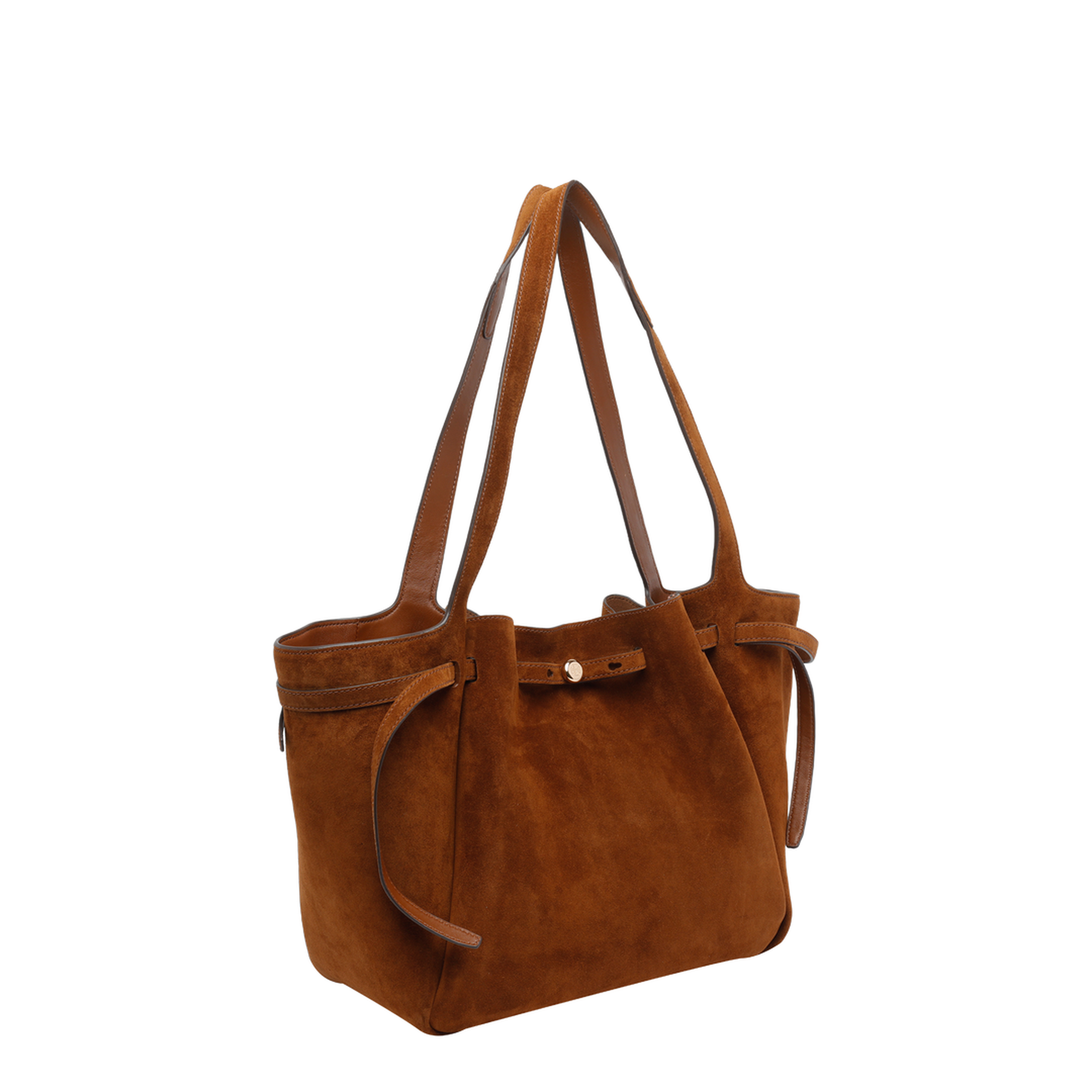 Romy Leather Shoulder Bag - Brown