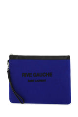 Rive Gauche Clutch, Silver Hardware