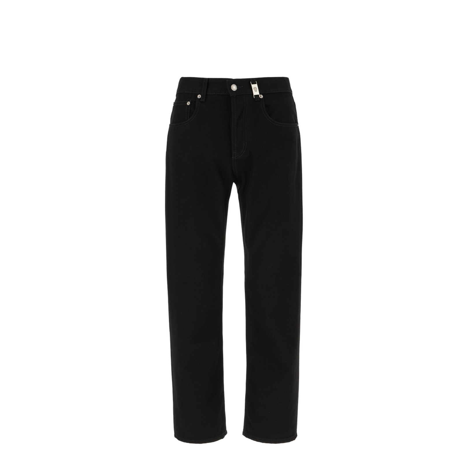 Black Straight Leg Denim Jeans