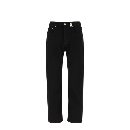 Black Straight Leg Denim Jeans
