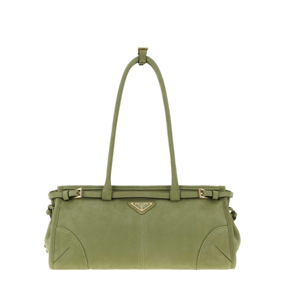 MAYFEYR - Prada - Green Nabuk Bonnie Shoulder Bag - 1BA426VMOM2GB8F05JH