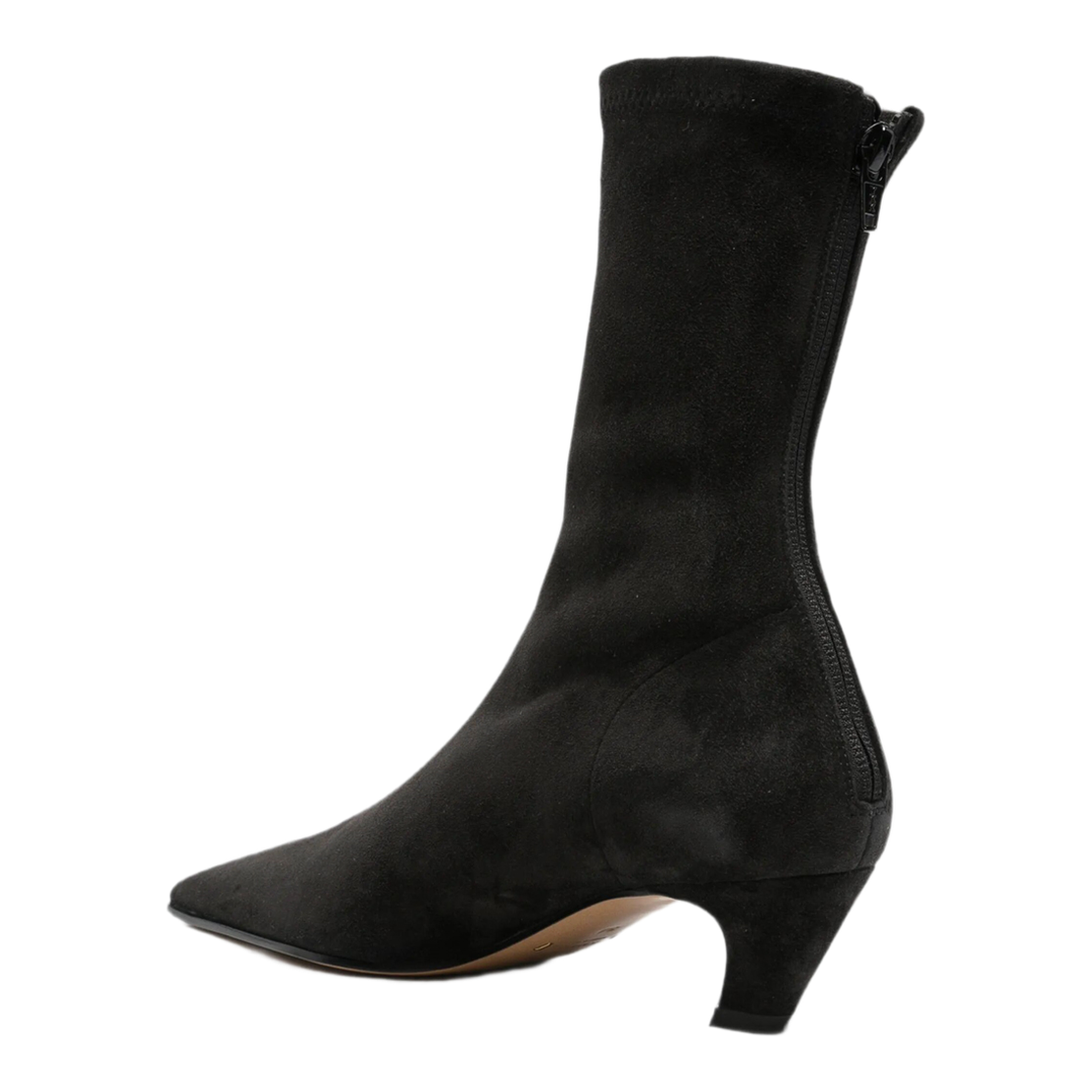 MAYFEYR - Khaite - Arizona 40 Suede Ankle Boots - F11221047