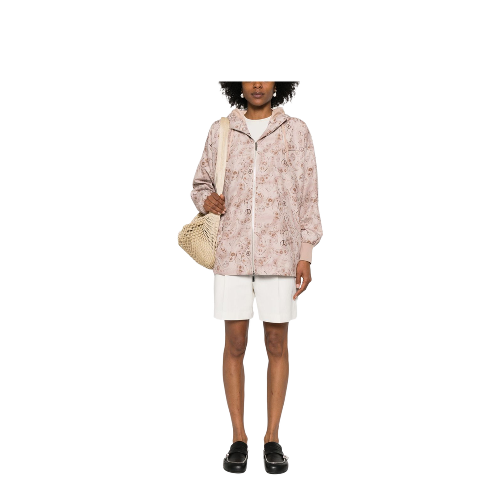 Printed Blouson Jacket