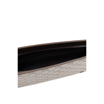 Brown Trim Small Pouch (GG Supreme)