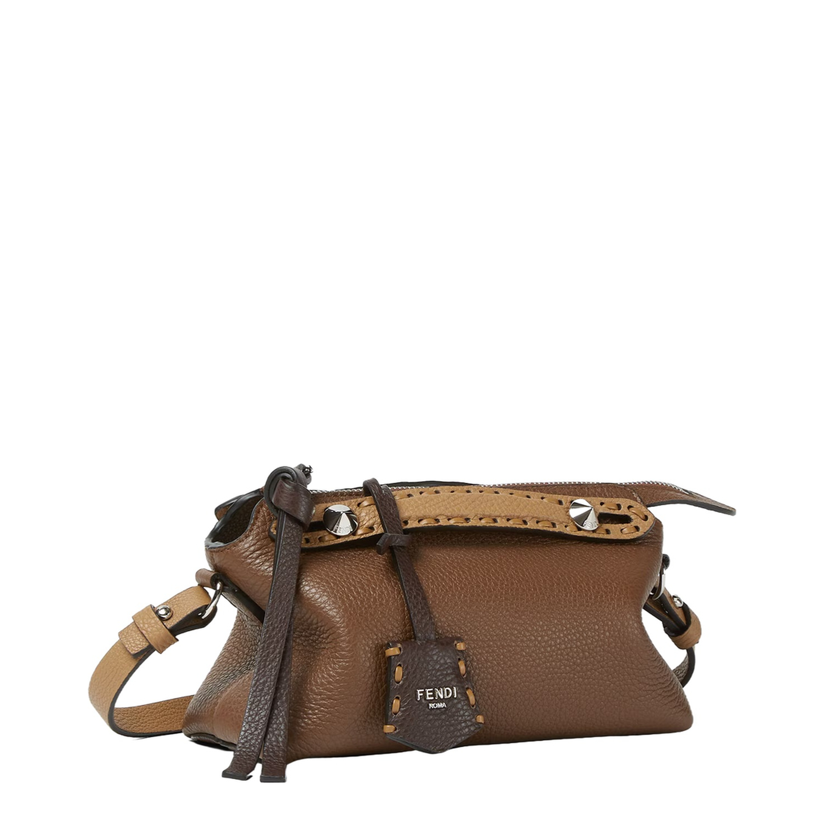 By The Way Selleria Mini Cuoio Romano Leather Brown