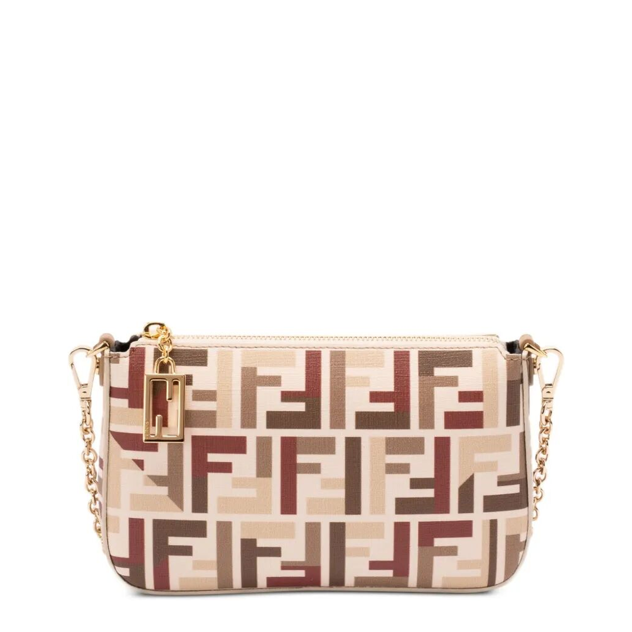 MAYFEYR - Fendi - Fabric Baguette Pouch With Chain - 8BS073AV1Y