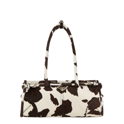 Printed Calf Hair Bonnie Shoulder Bag