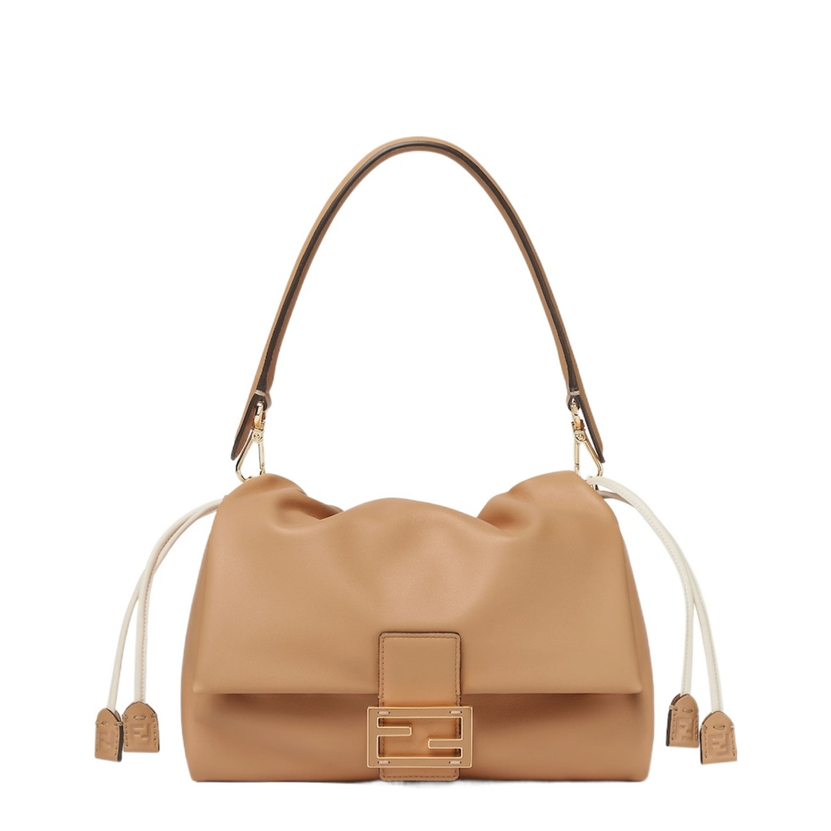 Mamma Baguette Medium Leather Beige