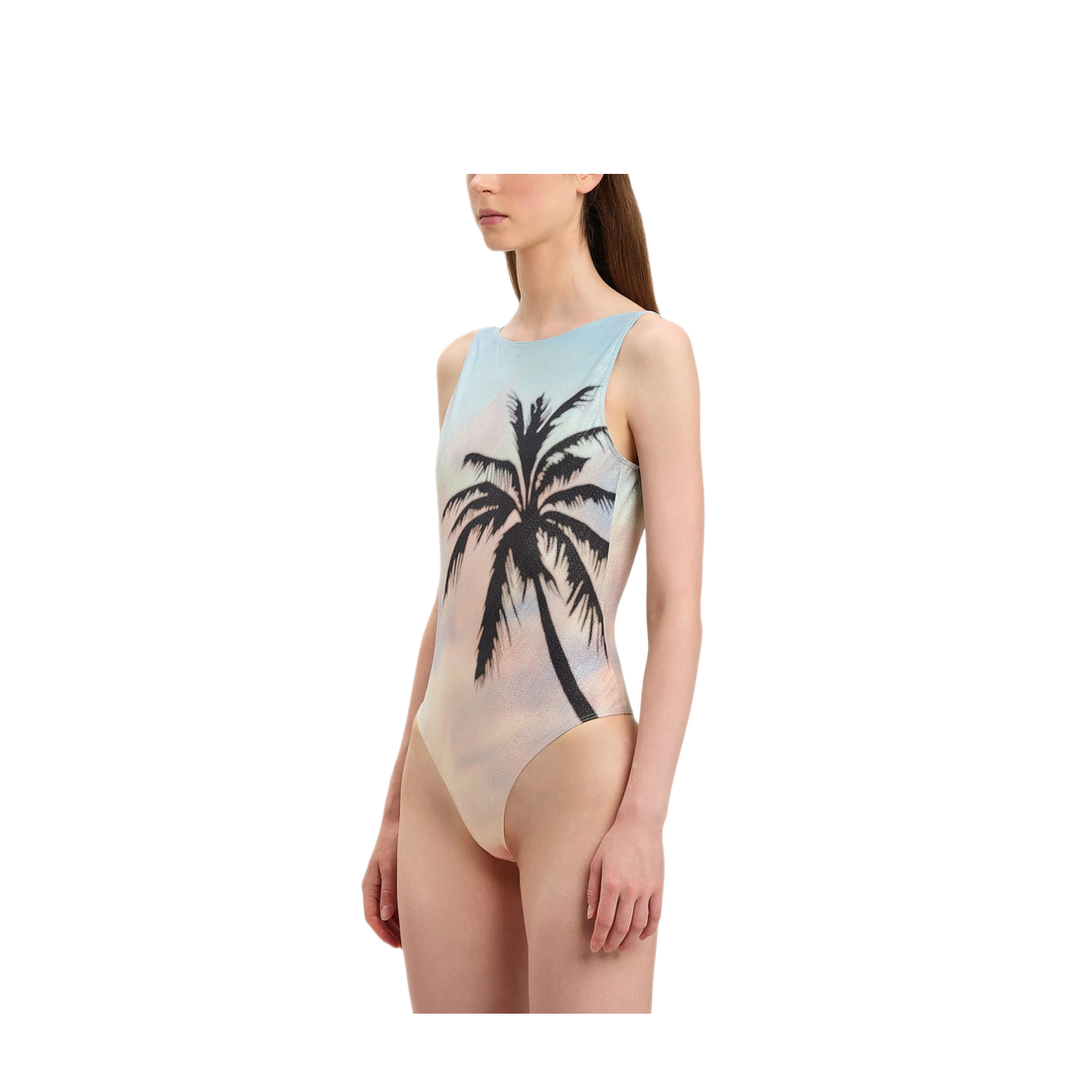 MAYFEYR - Palm Angels - Sunrise Palm Swimsuit - PWFC001S25FAB0018410