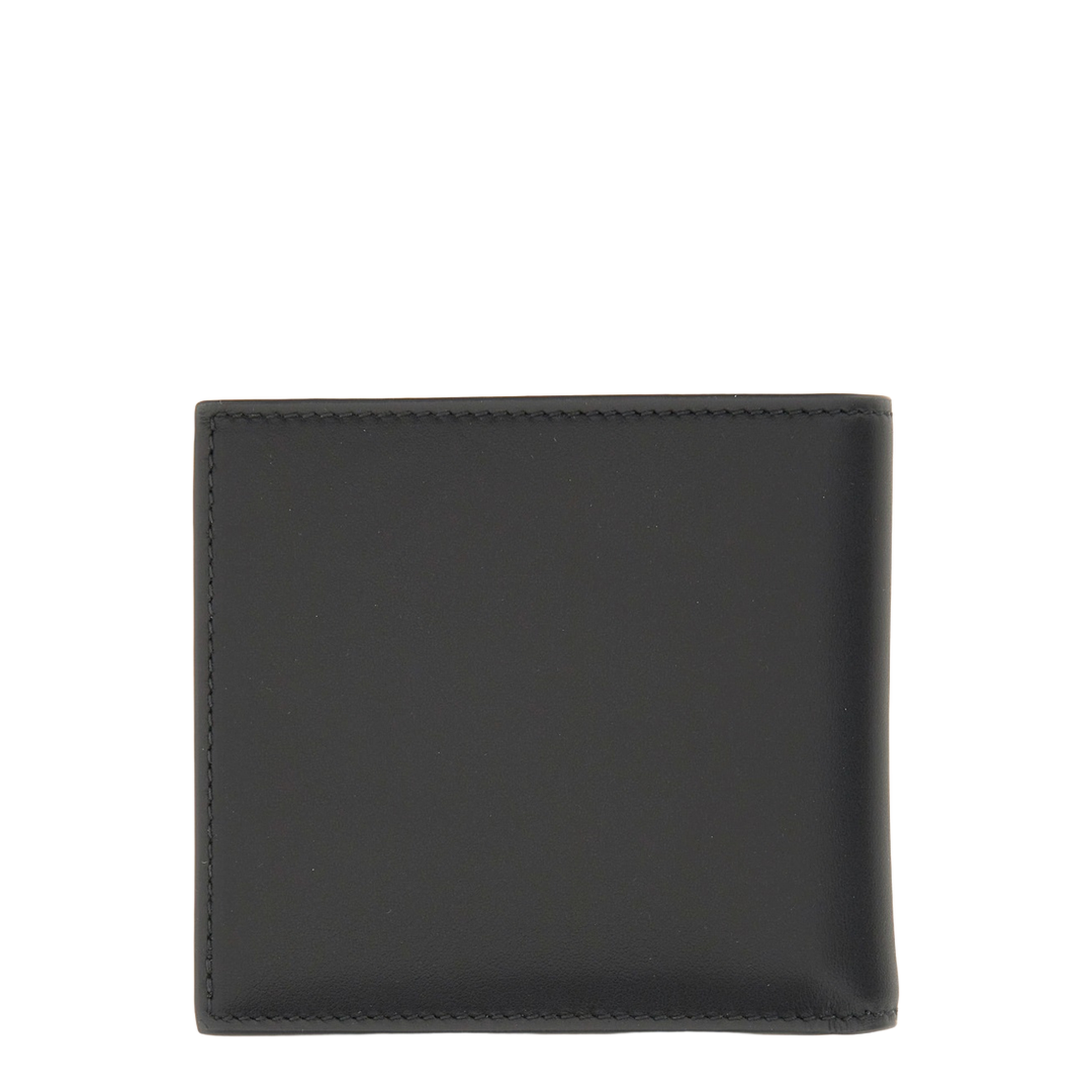 Alexander McQueen McQueen Bifold Wallet With Logo In Black Calfskin